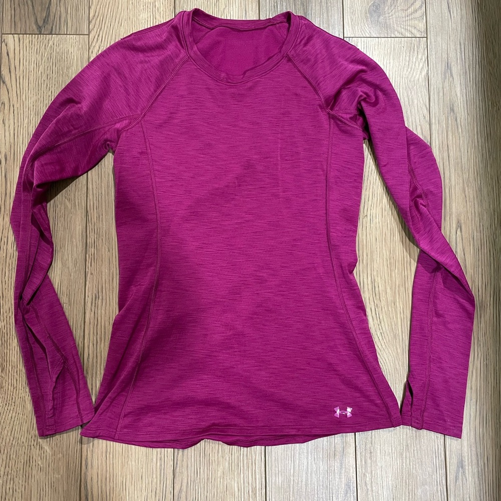 Under Armour Women's Magenta Long Sleeve Tee